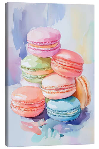 Lienzo Macarons coloridos