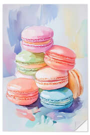 Muursticker Colorful Macarons