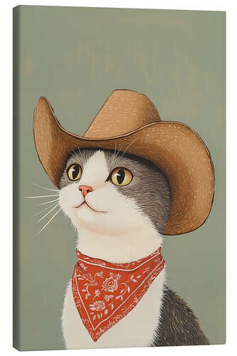Obraz na płótnie Cowboy British Shorthair Cat