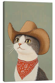 Obraz na płótnie Cowboy British Shorthair Cat - Melloi Art