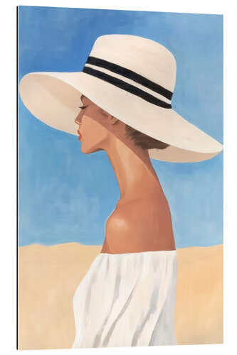 Galleriataulu Lady with sun hat