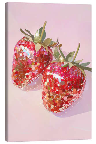 Lienzo Glittering Strawberries