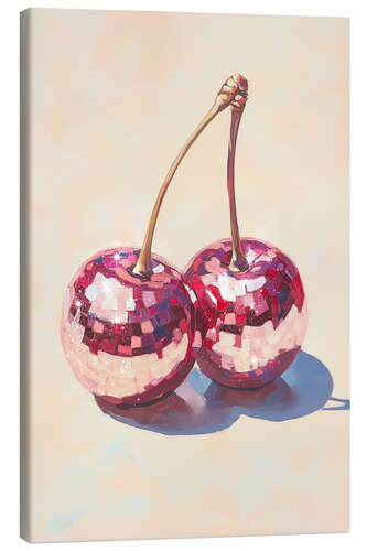 Canvastavla Disco Ball Cherries