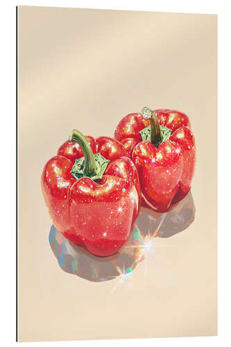 Gallery print Sparkling Red Bell Peppers