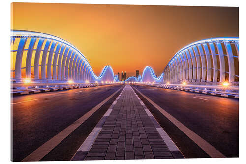 Akrylglastavla Meydan Bridge, Dubai