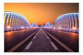 Poster Meydan Bridge, Dubai - Achim Thomae