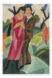 Poster Couple in the Green - Hermann Lismann, 1920