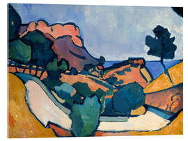 Acrylic print Path between mountains (Southern France), 1907 - André Derain