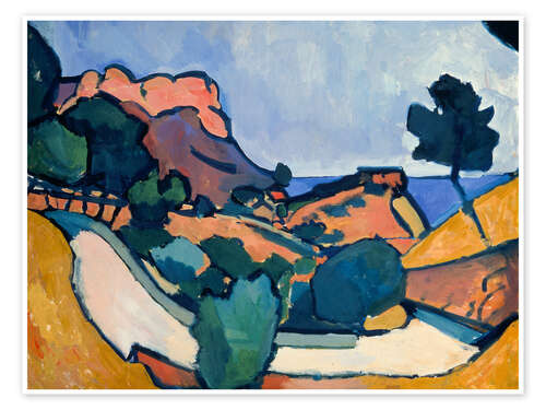 Póster Path between mountains (Southern France), 1907