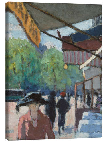 Leinwandbild Auf dem Boulevard de Clichy - Albert André, 1925