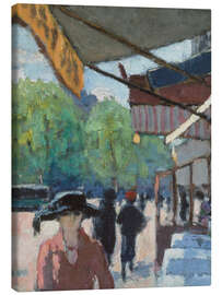 Leinwandbild Auf dem Boulevard de Clichy - Albert André, 1925