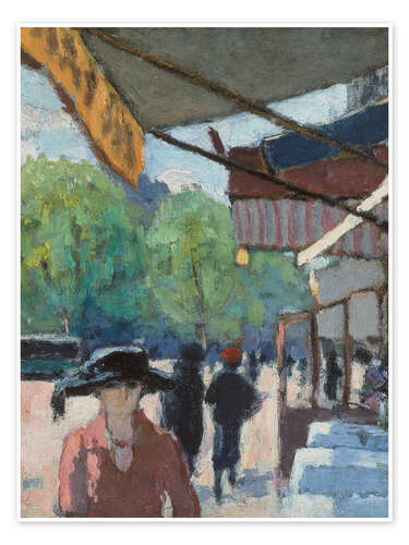 Plakat On the Boulevard de Clichy - Albert André, 1925