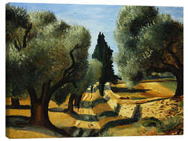 Canvas print Olive trees in Provence (Oliviers en Provence) - André Derain