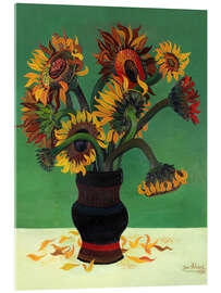 Akrylglastavla Sunflowers, 1933 - Josef Scharl