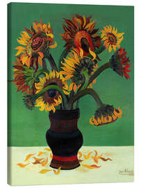 Canvas print Sunflowers, 1933 - Josef Scharl