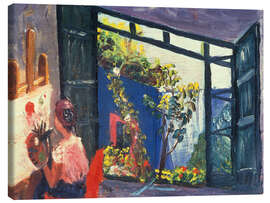 Canvas print Frida in her garden - Frida Kahlo