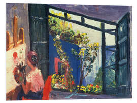 PVC print Frida in her garden