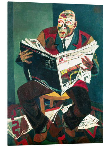 Acrylic print Newspaper reader, 1935