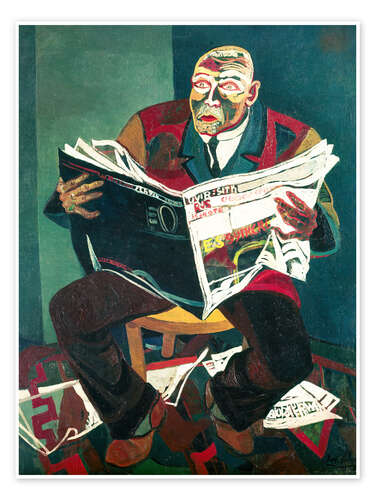 Poster Zeitungsleser, 1935