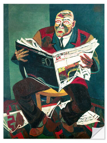 Wall sticker Newspaper reader, 1935