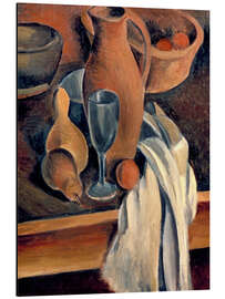 Aluminium print Jug with Napkin and Fruit, 1912 - André Derain