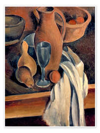 Reprodução Jug with Napkin and Fruit, 1912 - André Derain