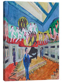 Canvas print Design for the painting in the Museum Folkwang, 1927 - Ernst Ludwig Kirchner