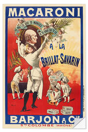 Wall sticker Macaroni a la Brillat-Savarin, 1901 - Vintage Advertising Collection