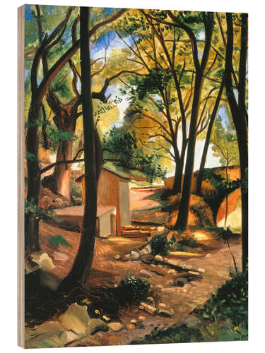 Wood print The Fountain of Olieres, 1930