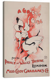 Tableau sur toile A Gaiety Girl, Prince of Wales' Theatre - Vintage Advertising Collection