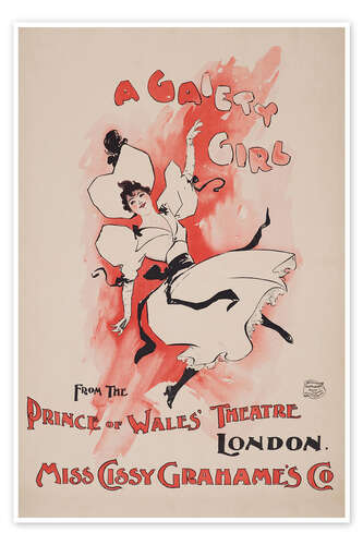 Poster A Gaiety Girl, Prince of Wales' Theatre