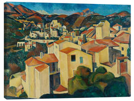 Canvas print View of Cagnes (Vue de Cagnes) - André Derain