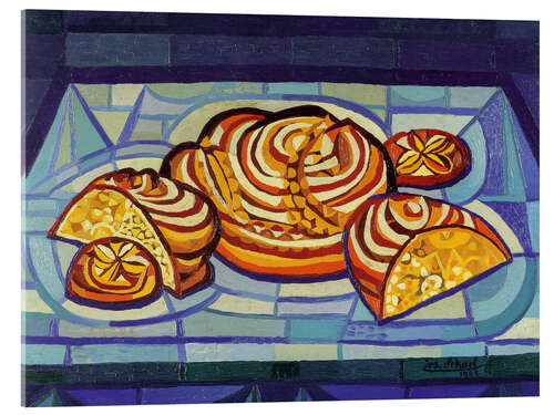 Akrylglastavla Still Life with Bread, 1952