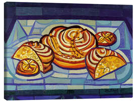 Canvastavla Still Life with Bread, 1952