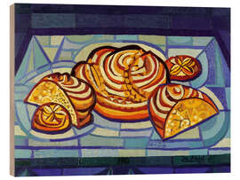 Quadro de madeira Still Life with Bread, 1952
