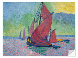 Sticker mural Voiles rouges, 1906 - André Derain