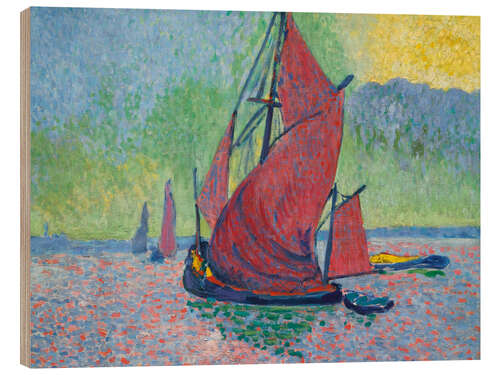 Holzbild Rote Segel, 1906