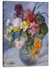 Leinwandbild Blumenstillleben - Edward Cucuel
