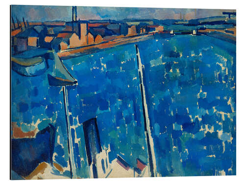 Aluminium print Le Havre, 1906