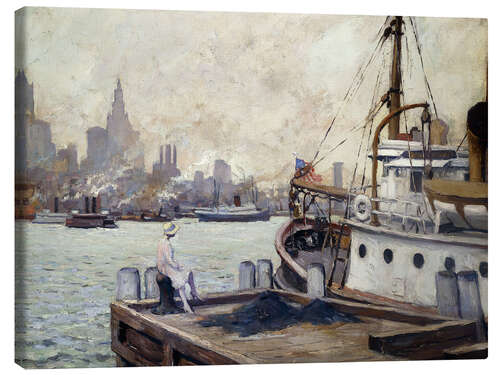 Canvas print Morning in New York Harbor