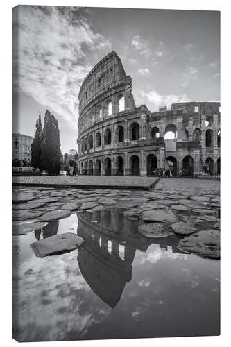 Canvas print Colosseum at sunrise, Rome, Italy