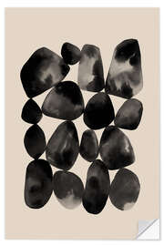 Wall sticker Abstract Black Geometric Shapes