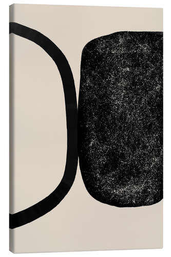 Canvas print Abstract Black Shapes