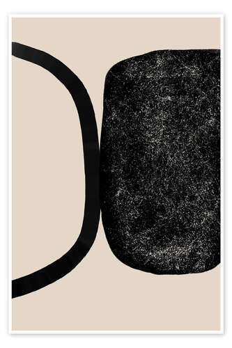 Poster Abstract Black Shapes