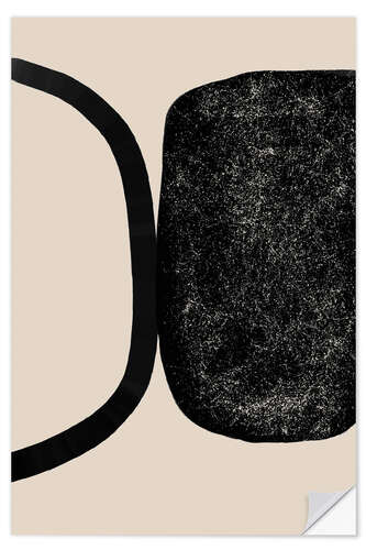 Adesivo murale Abstract Black Shapes