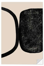 Naklejka na ścianę Abstract Black Shapes