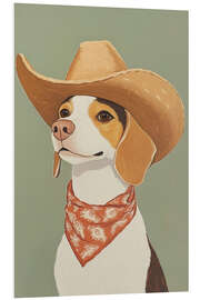 PVC-taulu Beagle Cowboy
