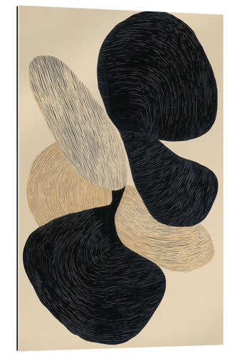 Stampa su plexi-alluminio Abstract Organic Shapes