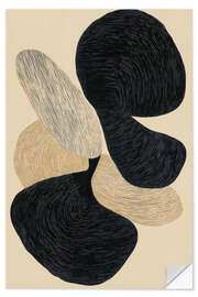 Naklejka na ścianę Abstract Organic Shapes