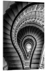 Stampa su vetro acrilico Vintage Staircase - Matteo Colombo